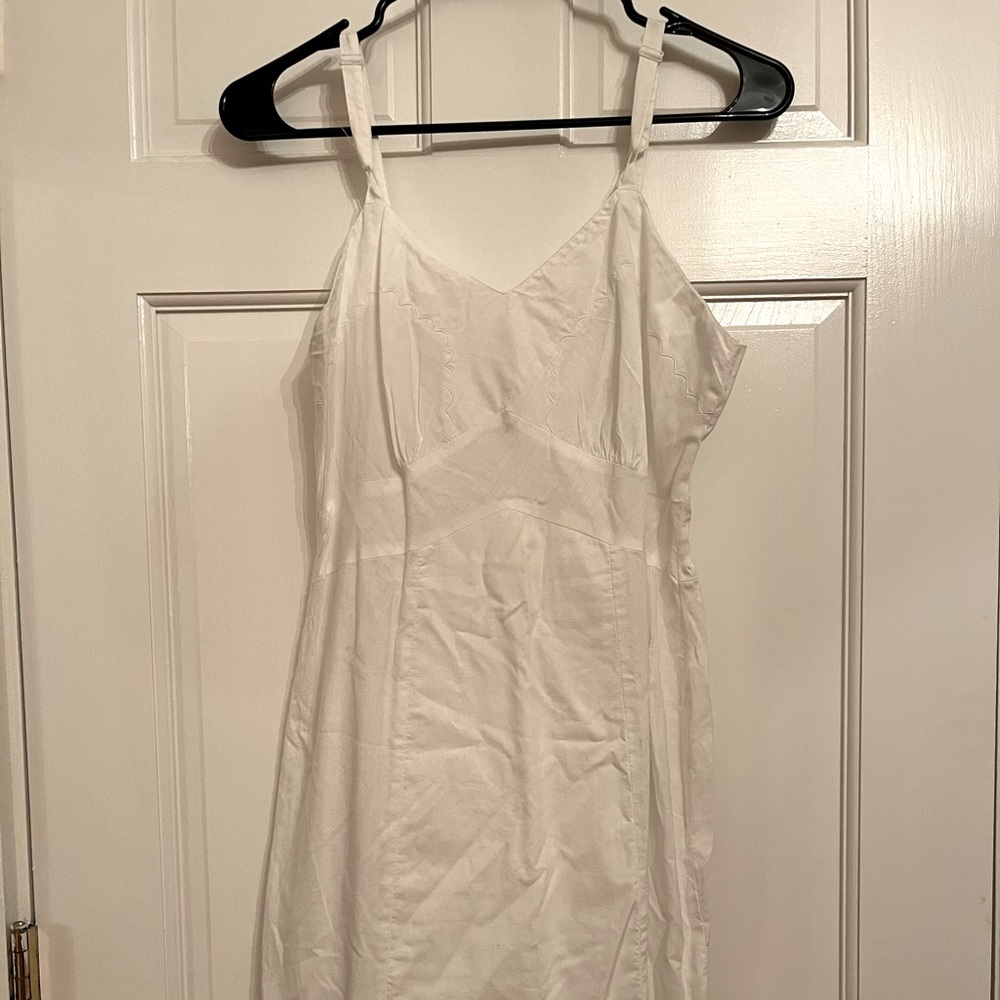 Vintage Loomcraft white cotton summer dress